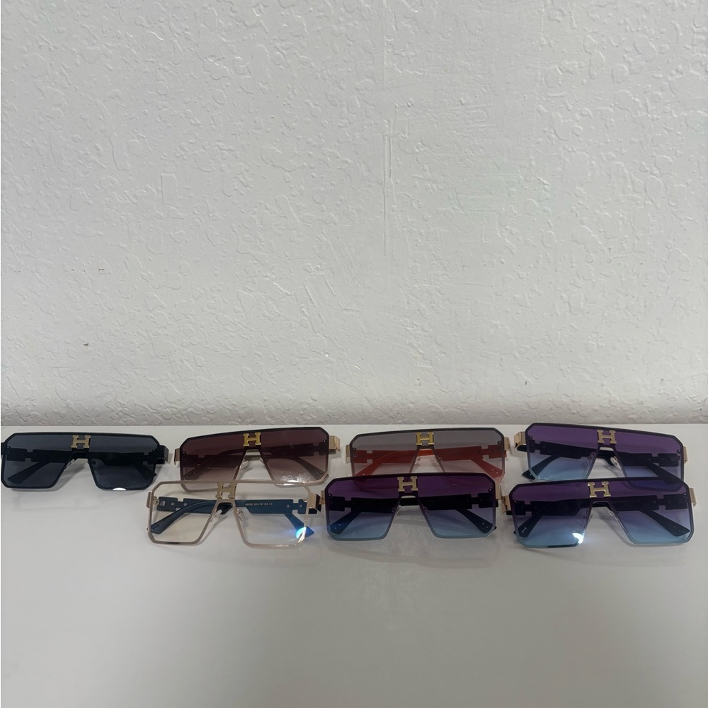 Hermes Women's Sunglasses Collection - Black, Blue, Purple, Red